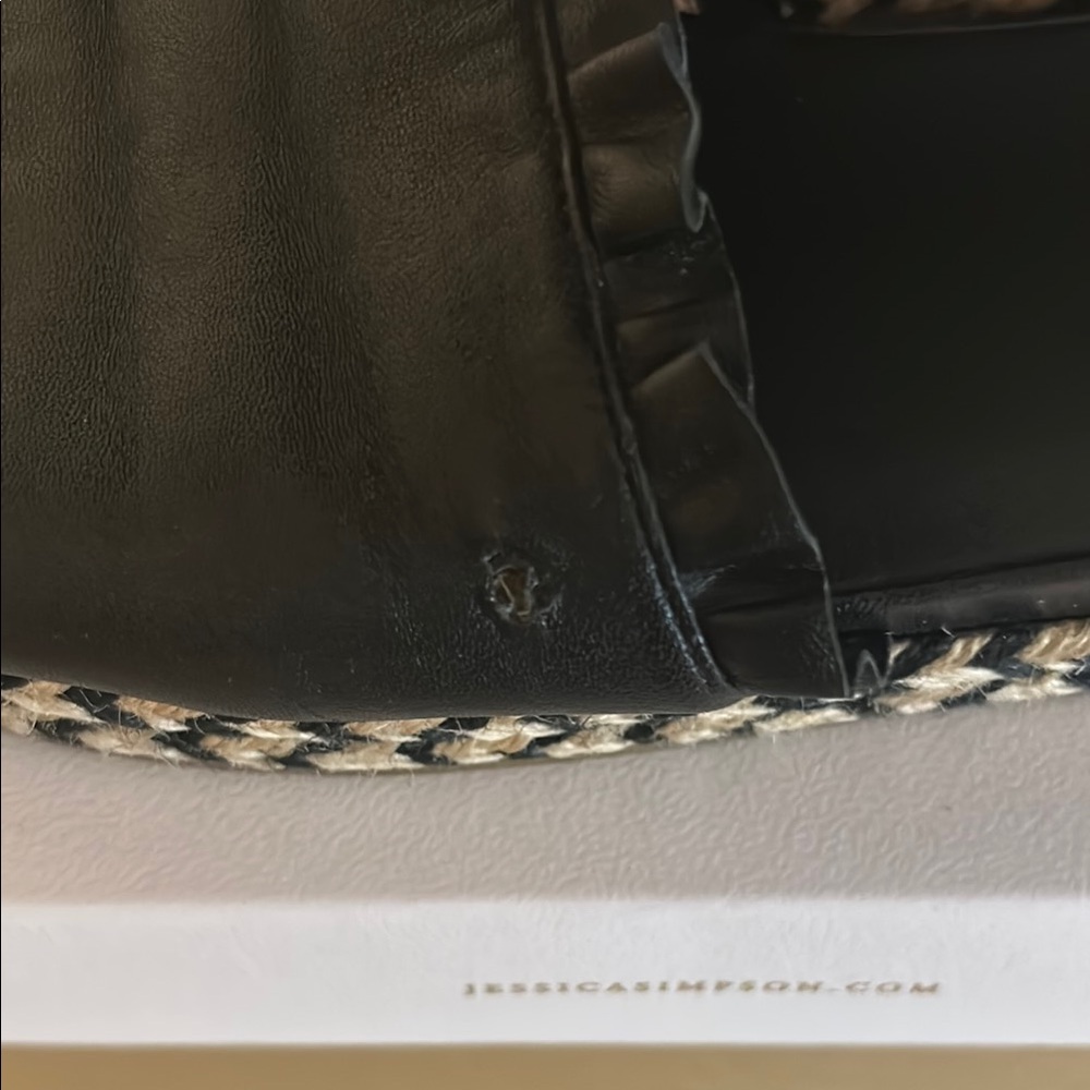 Kate Spade Black Mules with Ruffled Strap - Picture 4 of 4